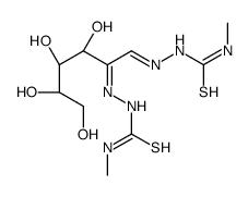 1-methyl-3-[(E)-[(1Z,3R,4S,5R)-3,4,5,6-tetrahydroxy-1-(methylcarbamothioylhydrazinylidene)hexan-2-ylidene]amino]thiourea Structure