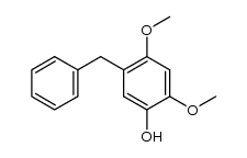 5-benzyl-2,4-dimethoxyphenol结构式