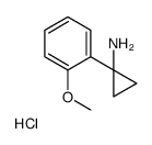 1-(2-Methoxyphenyl)cyclopropanamine hydrochloride structure