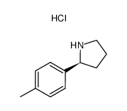 (S)-2-(p-tolyl)pyrrolidine hydrochloride Structure