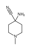 4-amino-1-methyl-4-Piperidinecarbonitrile structure