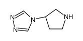 4-[(3R)-pyrrolidin-3-yl]-1,2,4-triazole结构式