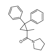 1-(1-methyl-2,2-diphenyl-cyclopropanecarbonyl)-pyrrolidine结构式