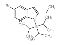 5-Bromo-2-ethyl-1-(triisopropylsilyl)-1H-pyrrolo[2,3-b]pyridine Structure