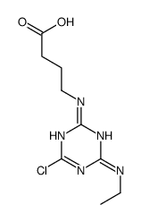 4-[[4-chloro-6-(ethylamino)-1,3,5-triazin-2-yl]amino]butanoic acid Structure