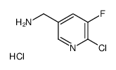 (6-Chloro-5-fluoropyridin-3-yl)methanamine hydrochloride结构式
