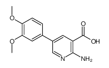 2-amino-5-(3,4-dimethoxyphenyl)pyridine-3-carboxylic acid Structure