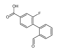 3-fluoro-4-(2-formylphenyl)benzoic acid Structure