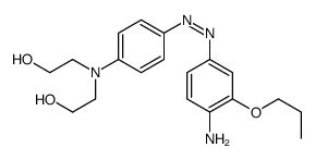 2-[4-[(4-amino-3-propoxyphenyl)diazenyl]-N-(2-hydroxyethyl)anilino]ethanol结构式