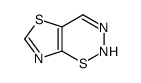 2H-Thiazolo[5,4-e]-1,2,3-thiadiazine (9CI) structure