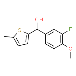 3-FLUORO-4-METHOXYPHENYL-(5-METHYL-2-THIENYL)METHANOL结构式