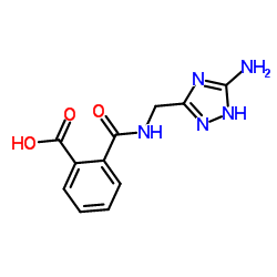 2-{[(3-Amino-1H-1,2,4-triazol-5-yl)methyl]carbamoyl}benzoic acid结构式