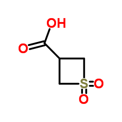 3-Thietanecarboxylic acid 1,1-dioxide structure