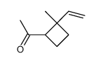 Ethanone, 1-(2-ethenyl-2-methylcyclobutyl)- (9CI)结构式