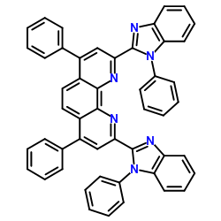 1,10-Phenanthroline, 4,7-diphenyl-2,9-bis(1-phenyl-1H-benzimidazol-2-yl)-结构式