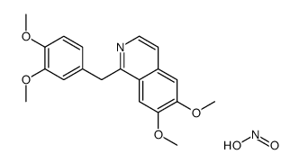 1-[(3,4-dimethoxyphenyl)methyl]-6,7-dimethoxyisoquinoline,nitrous acid Structure