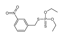 Dithiophosphoric acid O,O-diethyl S-(3-nitrobenzyl) ester Structure