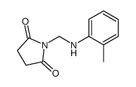 1-[(2-methylanilino)methyl]pyrrolidine-2,5-dione结构式