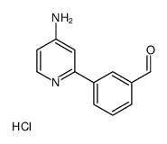 3-(4-Aminopyridin-2-yl)benzaldehyde hydrochloride结构式