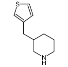 3-thiophen-3-ylmethylpiperidine Structure