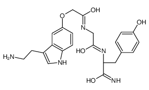 serotonin-O-carboxymethyl-Gly-Tyr结构式