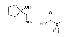 1-(Aminomethyl)Cyclopentan-1-Ol, Tfa Salt结构式