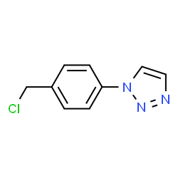 1-(4-(Chloromethyl)phenyl)-1H-1,2,3-triazole structure