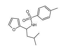 N-tosyl-α'-isobutyl-α-furfuryl amine Structure