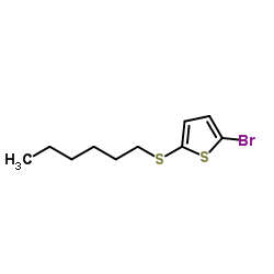 2-Bromo-5-(hexylsulfanyl)thiophene结构式
