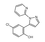 4-chloro-2-[1-(pyridin-2-yl)-1H-pyrazol-5-yl]phenol结构式