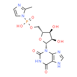 3-isoxanthosine 5'-phospho-2-methylimidazole结构式