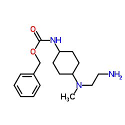 Benzyl {4-[(2-aminoethyl)(methyl)amino]cyclohexyl}carbamate结构式