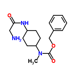 Benzyl [4-(glycylamino)cyclohexyl]methylcarbamate结构式