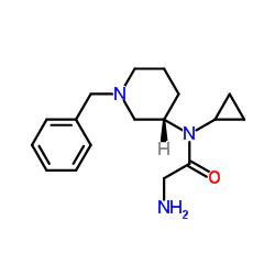 N-[(3S)-1-Benzyl-3-piperidinyl]-N-cyclopropylglycinamide Structure