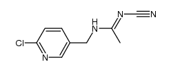 N-[(6-chloropyridin-3-yl)methyl]-N'-cyanoethanimidamide Structure