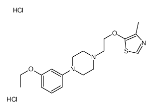 5-[2-[4-(3-ethoxyphenyl)piperazin-1-yl]ethoxy]-4-methyl-1,3-thiazole,dihydrochloride Structure