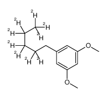 1,3-dimethoxy-5-(2,2,3,3,4,4,5,5,5-nonadeuteriopentyl)benzene结构式