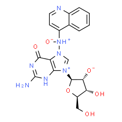 N(4)-(guanosin-7-yl)-4-aminoquinoline 1-oxide structure