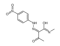 (2E)-N-methyl-2-[(4-nitrophenyl)hydrazinylidene]-3-oxobutanamide Structure