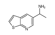 1-thieno[2,3-b]pyridin-5-ylethanamine结构式