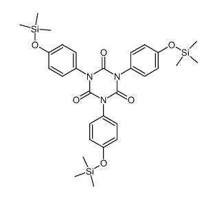 tris<4-<(trimethylsilyl)oxy>phenyl>isocyanurate Structure
