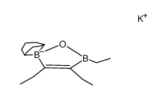potassium 2,2-(1,5-cyclooctandiyl)-3,4,5-triethyl-2,5-dihydro-1,2,5-oxadiboratolate结构式