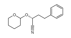 (2R)-4-phenyl-2-((tetrahydro-2H-pyran-2-yl)oxy)butanenitrile结构式