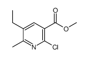 methyl 2-chloro-5-ethyl-6-methylpyridine-3-carboxylate Structure