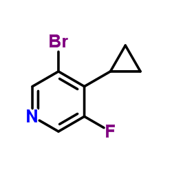 3-Bromo-4-cyclopropyl-5-fluoropyridine structure