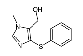 (3-methyl-5-phenylsulfanylimidazol-4-yl)methanol Structure