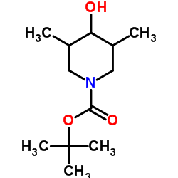 tert-butyl 4-hydroxy-3,5-dimethylpiperidine-1-carboxylate结构式