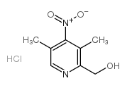 2-Pyridinemethanol,3,5-dimethyl-4-nitro-, hydrochloride Structure