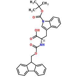 Fmoc-L-色氨酸(Boc)-OH结构式