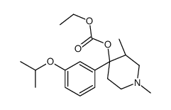 Ethyl (3S,4R)-4-(3-isopropoxyphenyl)-1,3-dimethyl-4-piperidinyl c arbonate structure